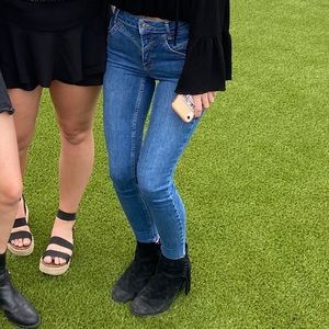 Free People “Riley” lined skinny jeans